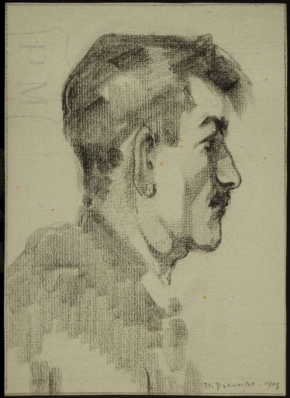 1905 - Empirismo (studio di profilo maschile)